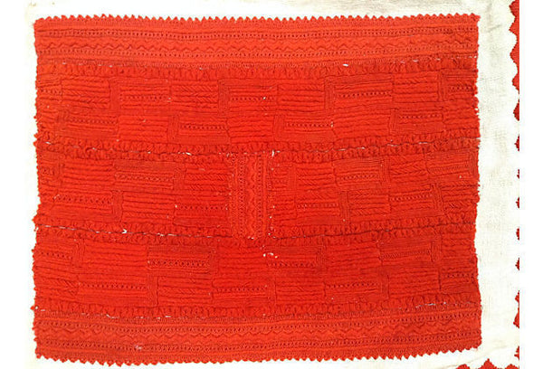 Luminous Embroidered Wool Lumbar Pillow Cover