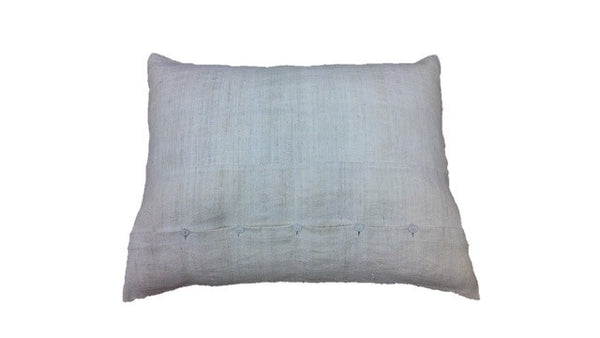 Linen Pillow Cover with Knife Edge and Button Back