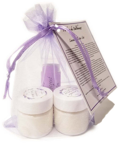 Mini Gift Set Lavender Creams and Lip Balm