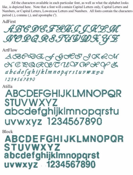 Standard Style Triple Letter Monogram
