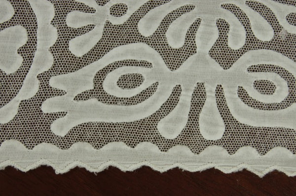 Rare White Buzsak Tablecloth