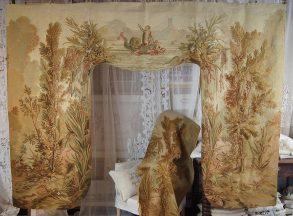 French Aubusson Lambrequins Hanging