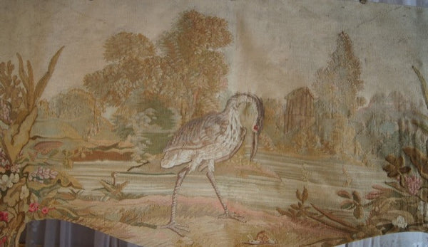 French Aubusson Tapestry Stork
