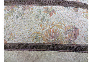 Tapestry Bolster with Bronze Trim