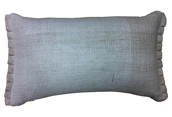 Antique Monogrammed G Hand-Loomed Pillow Cover