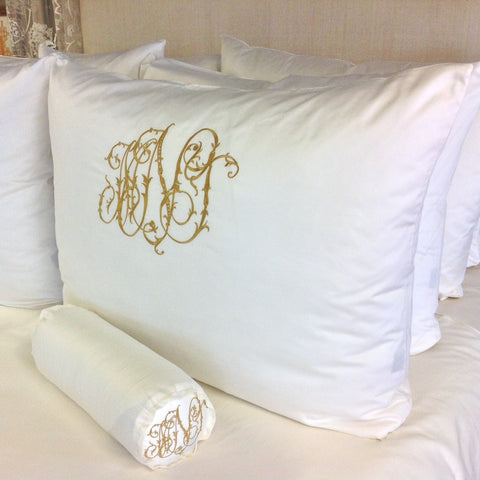 Monogrammed shams store