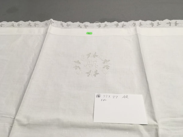 "AR" pair Antique Shams European Standard