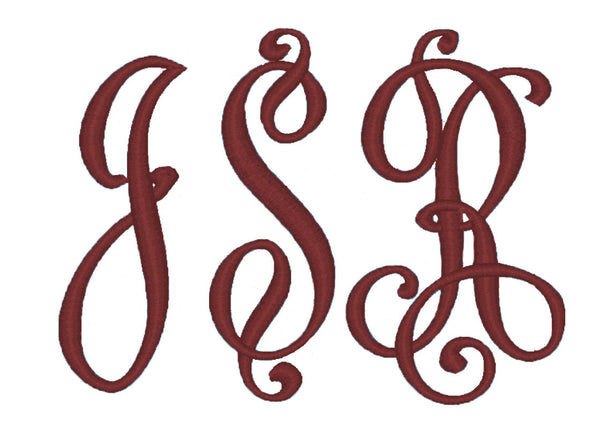 Standard Style Triple Letter Monogram