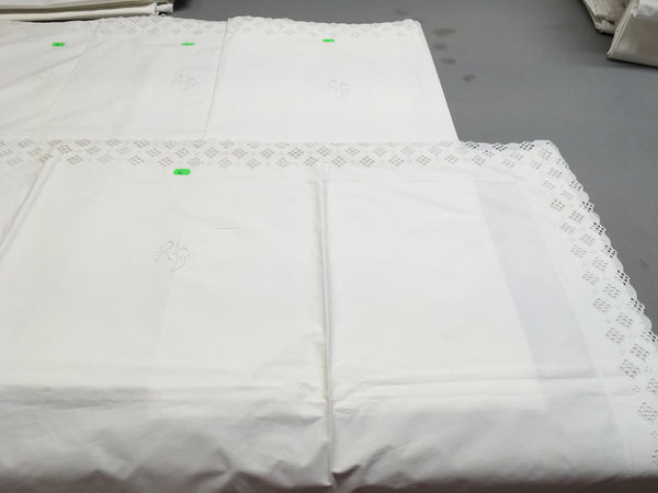 "RE" EUROPEAN STANDARD SHAM SET OF FOUR